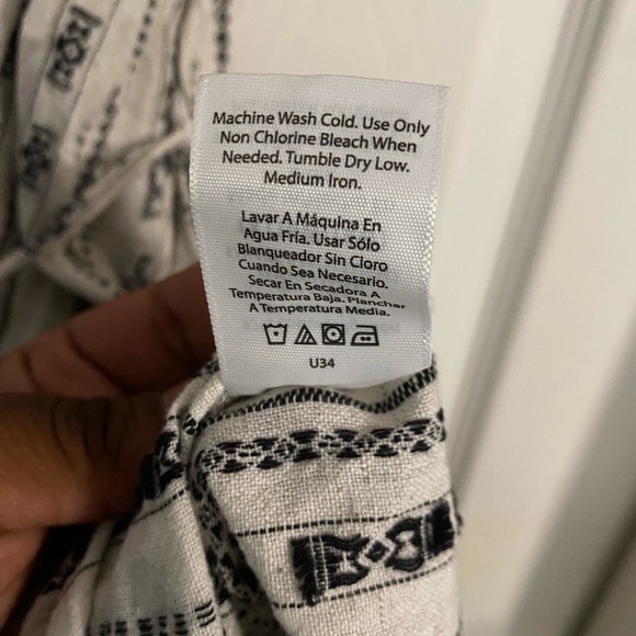 NWOT Time and Tru Black and White Patterned Midi Dress Size 1X - Picture 11 of 16